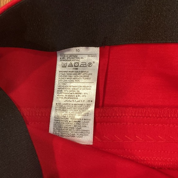 Red high-waisted super skinny pants - Picture 3 of 4